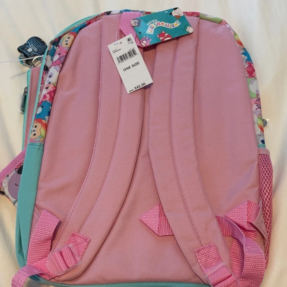 Squishmallows Pink and Blue Backpack Set